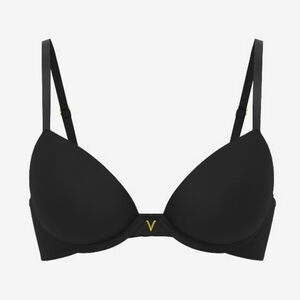 Victorias Secret Love Cloud Push Up Bra Black Sz 38d